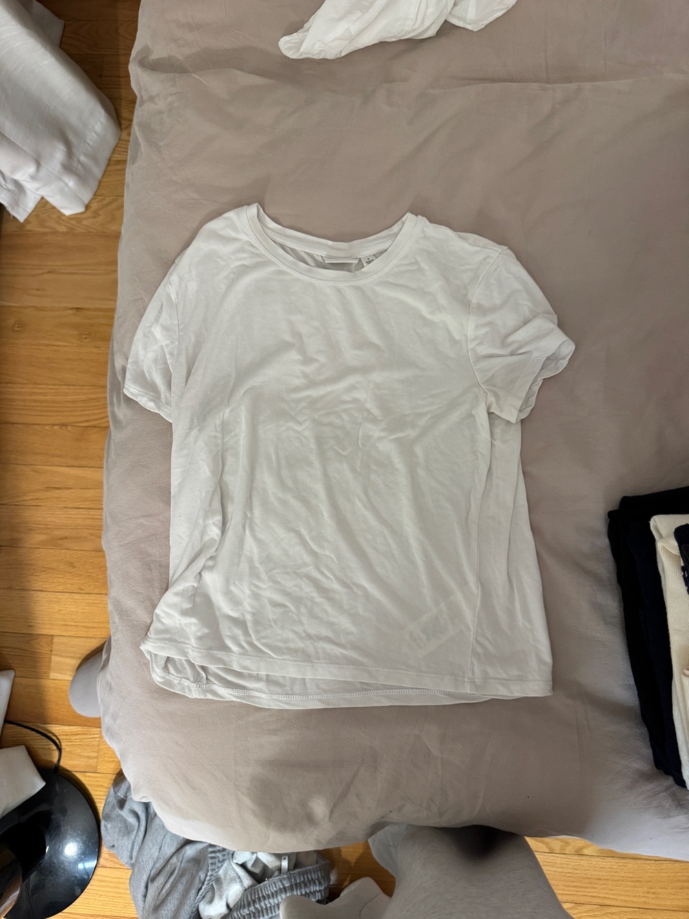 Babaton White Short-Sleeve Crew T-Shirt